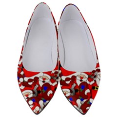 Nicholas Santa Christmas Pattern Women s Low Heels by Simbadda