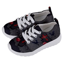 The Crows With Cross Kids  Lightweight Sports Shoes by FantasyWorld7