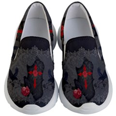 The Crows With Cross Kids  Lightweight Slip Ons by FantasyWorld7