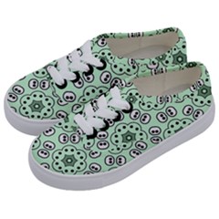 Background Texture Dots Pattern Kids  Classic Low Top Sneakers by Vaneshart