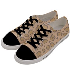 Leopard Print Men s Low Top Canvas Sneakers by Sobalvarro