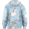 Unicorn Seamless Pattern Background Vector Kids  Zipper Hoodie Without Drawstring View2