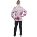 Vector Hand Drawn Cosmos Flower Pattern Men s Half Zip Pullover View2