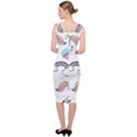 Cute Unicorns With Magical Elements Vector Sleeveless Pencil Dress View4