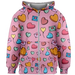 Candy Pattern Kids  Zipper Hoodie Without Drawstring by Sobalvarro