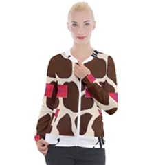 Giraffe By Traci K Casual Zip Up Jacket by tracikcollection