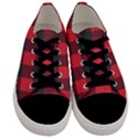 Canadian Lumberjack red and black plaid Canada Women s Low Top Canvas Sneakers View1
