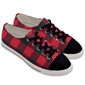 Canadian Lumberjack red and black plaid Canada Women s Low Top Canvas Sneakers View3