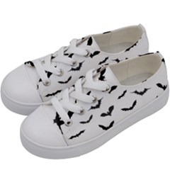 Bats Pattern Kids  Low Top Canvas Sneakers by Sobalvarro