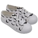 Bats Pattern Kids  Low Top Canvas Sneakers View3