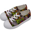 Halloween Doodle Vector Seamless Pattern Kids  Low Top Canvas Sneakers View2