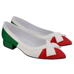 Flag Patriote Quebec Patriot Red Green White Modern French Canadian Separatism Black Background Women s Bow Heels by Quebec
