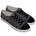 Gadsden Flag Don t tread on me black and gray snake and metal gothic crosses Men s Low Top Canvas Sneakers View3