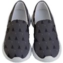 Gadsden Flag Don t tread on me black and gray snake and metal gothic crosses Kids Lightweight Slip Ons View1