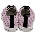 Gadsden Flag Don t tread on me Light Pink and Black Pattern with american stars Men s Low Top Canvas Sneakers View4