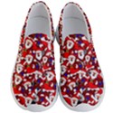 Nicholas Santa Christmas Pattern Men s Lightweight Slip Ons View1
