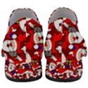 Nicholas Santa Christmas Pattern Women Slip On Heel Loafers View4
