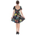Music Pattern Short Sleeve Bardot Dress View2