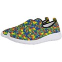 Clown World Pepe The Frog Honkhonk Meme Kekistan Funny Pattern Blue  Men s Slip On Sneakers View2