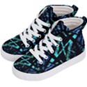 Modern Abstract Geo Print Kids  Hi-Top Skate Sneakers View2