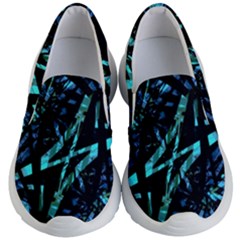 Modern Abstract Geo Print Kids Lightweight Slip Ons by dflcprintsclothing