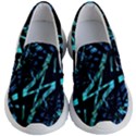 Modern Abstract Geo Print Kids Lightweight Slip Ons View1