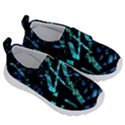 Modern Abstract Geo Print Kids  Velcro No Lace Shoes View3