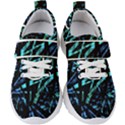 Modern Abstract Geo Print Kids  Velcro Strap Shoes View1