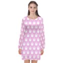 Kawaii Cannabis  Long Sleeve Chiffon Shift Dress  View1