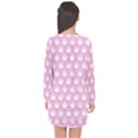 Kawaii Cannabis  Long Sleeve Chiffon Shift Dress  View2