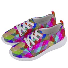 Multicolored Party Geo Design Print Women s Lightweight Sports Shoes by dflcprintsclothing