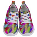 Multicolored Party Geo Design Print Kids  Lightweight Sports Shoes View1