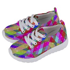 Multicolored Party Geo Design Print Kids  Lightweight Sports Shoes by dflcprintsclothing