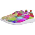 Multicolored Party Geo Design Print Men s Slip On Sneakers View2