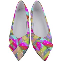 Multicolored Party Geo Design Print Women s Bow Heels by dflcprintsclothing