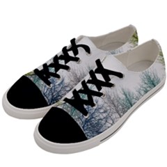Multicolor Graphic Botanical Print Men s Low Top Canvas Sneakers by dflcprintsclothing