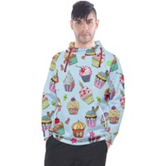 Cupcake Doodle Pattern Men s Pullover Hoodie by Sobalvarro