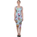 Cupcake Doodle Pattern Sleeveless Pencil Dress View1