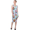 Cupcake Doodle Pattern Sleeveless Pencil Dress View3