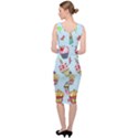 Cupcake Doodle Pattern Sleeveless Pencil Dress View4