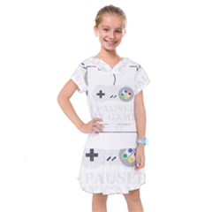 Ipaused2 Kids  Drop Waist Dress by ChezDeesTees