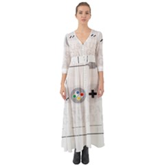 Ipaused2 Button Up Boho Maxi Dress by ChezDeesTees