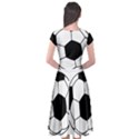 Soccer Lovers Gift Cap Sleeve Wrap Front Dress View2