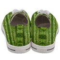 Watermelon pattern, fruit skin in green colors Women s Low Top Canvas Sneakers View4