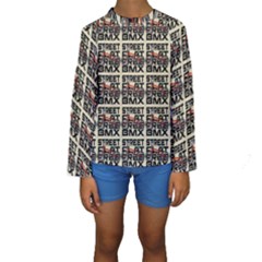 Bmx And Street Style - Urban Cycling Culture Kids  Long Sleeve Swimwear by DinzDas
