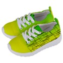 Geometrical lines pattern, asymmetric blocks theme, line art Kids  Lightweight Sports Shoes View2