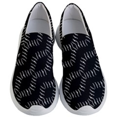 Black And White Geo Print Women s Lightweight Slip Ons by dflcprintsclothing