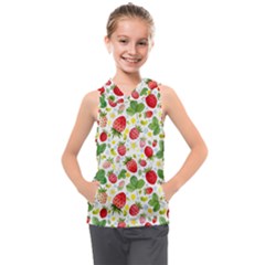 Huayi-vinyl-backdrops-for-photography-strawberry-wall-decoration-photo-backdrop-background-baby-show Kids  Sleeveless Hoodie by Sobalvarro