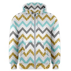Chevron  Men s Zipper Hoodie by Sobalvarro