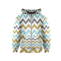 Chevron  Kids  Zipper Hoodie by Sobalvarro